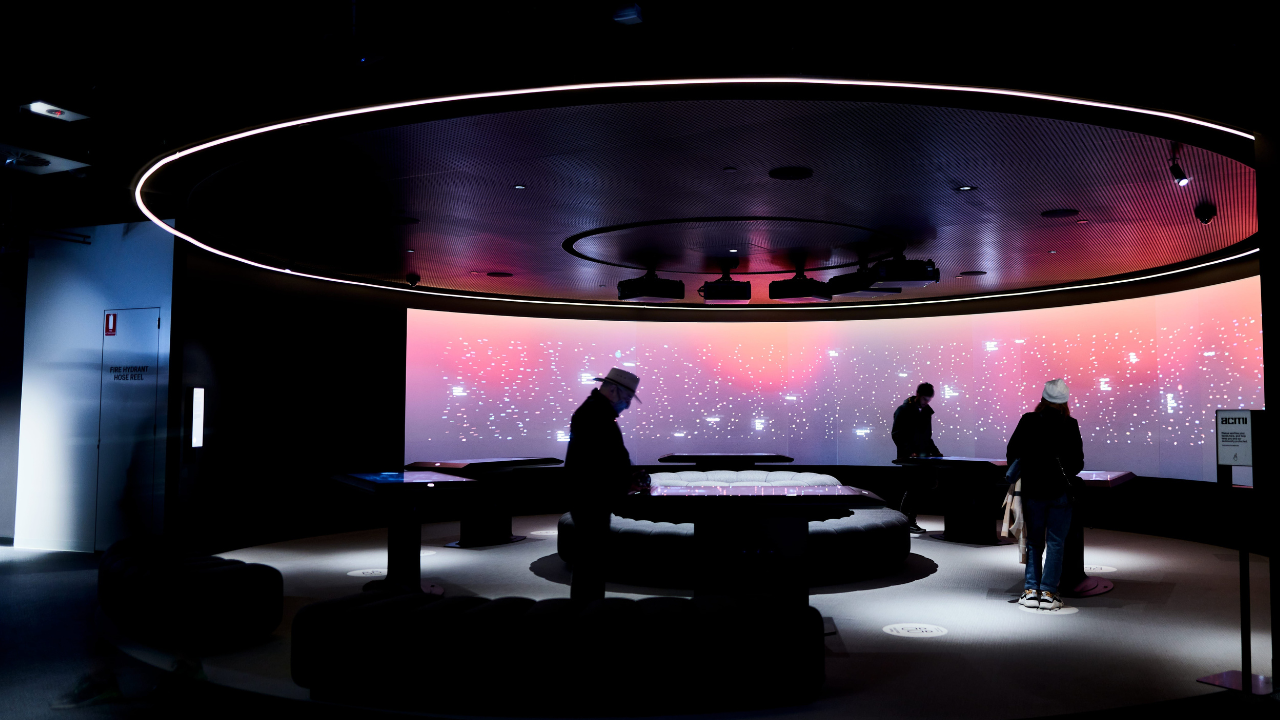 Visitors at ACMI national museum of screen culture