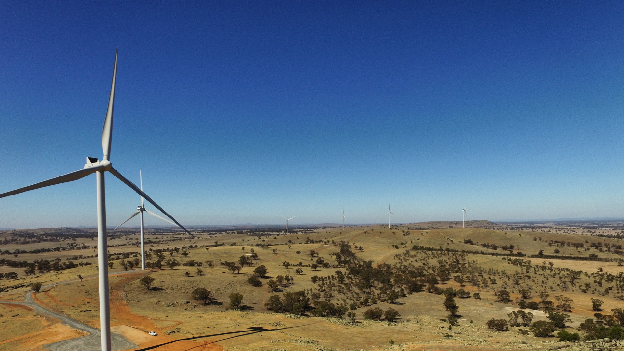 Wind turbines in regional Victoria